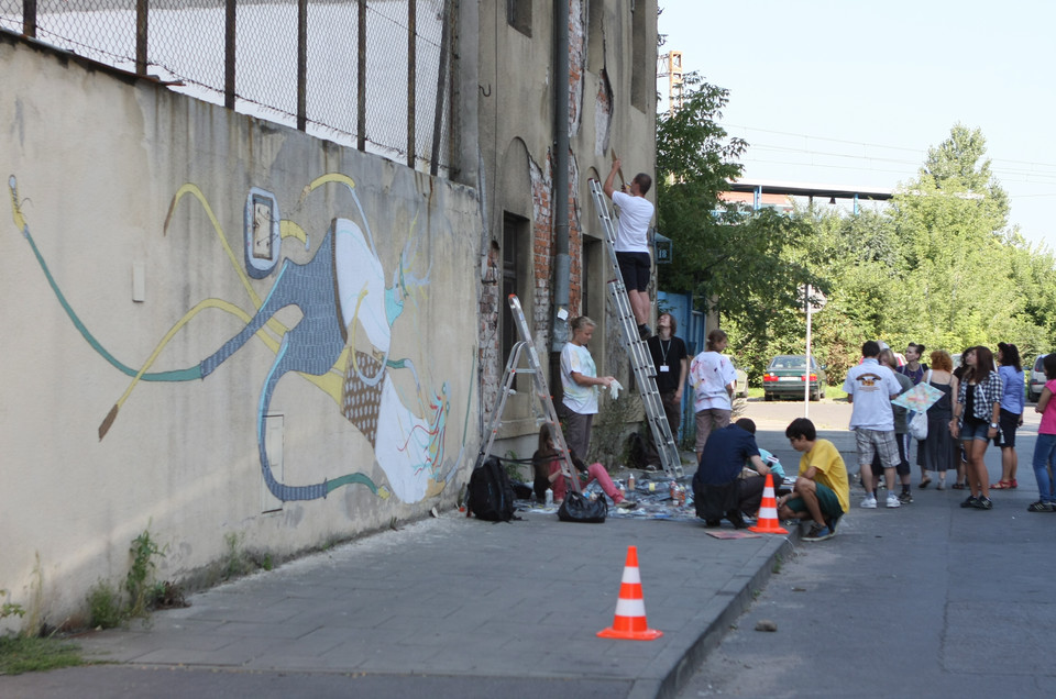 Kraków: mural o wolności