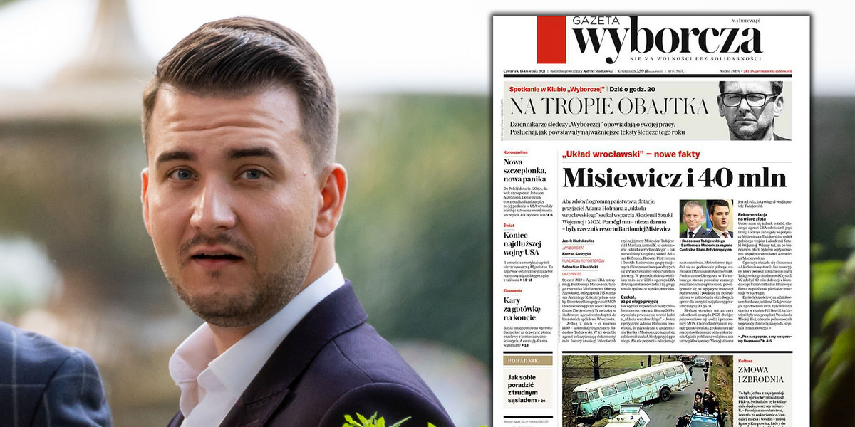 Jak Misiewicz otwierał biznesowi drzwi do władzy. „Wyborcza” o kolejnych działaniach „układu wrocławskiego”.