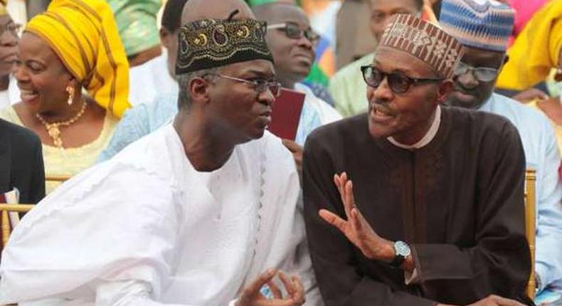 President Muhammadu Buhari and former Lagos State Governor, Babatunde Fashola