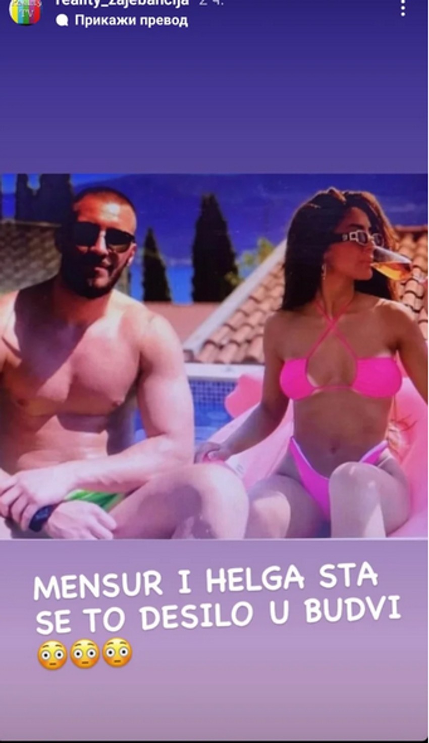 Annđela Đuričić i Mensur Ajdarpašić u kupaćim kostimima