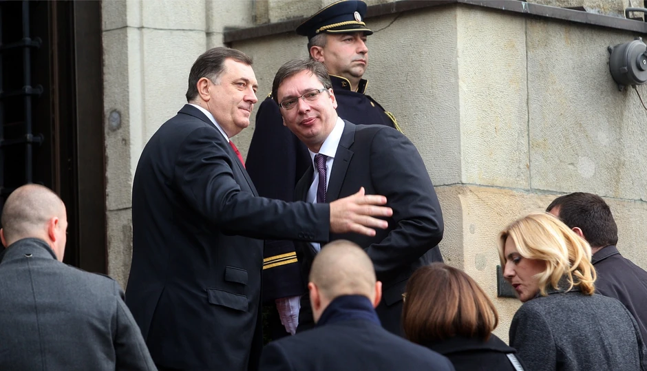 Aleksandar Vučić i Milorad Dodik  