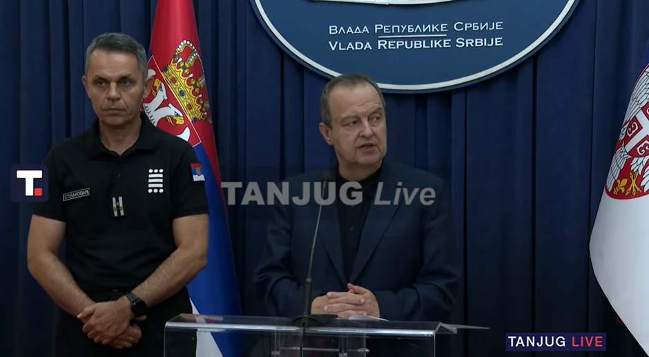 Ivica Dačić, sednica Štaba za vanredne situacije