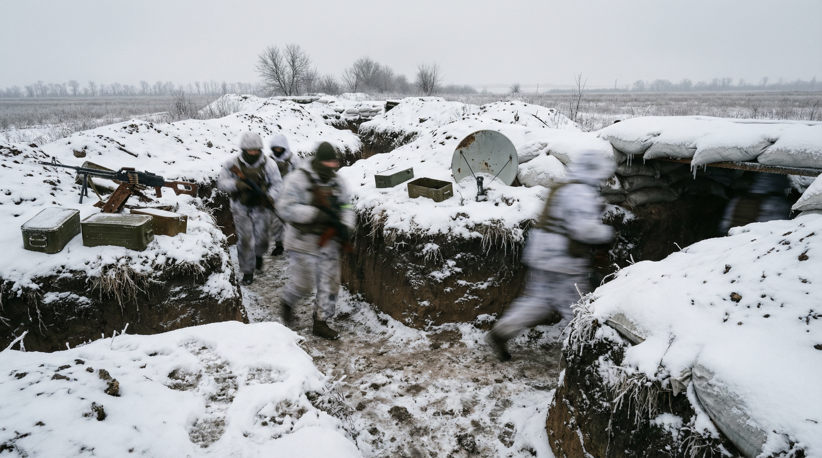 -20°C paralysent la guerre en Ukraine : drones en panne, soldats meurent de froid