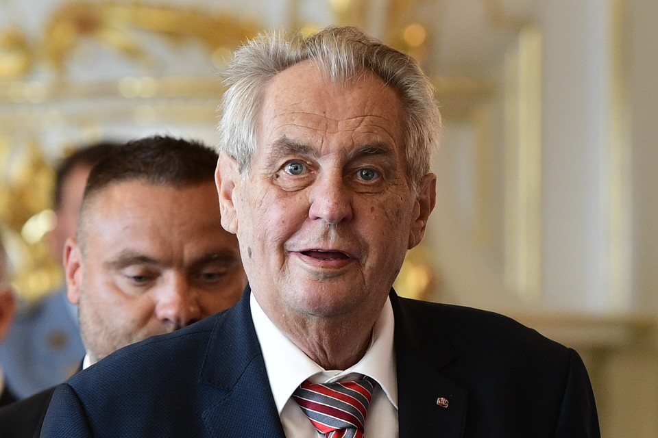 Prezydent Czech Milos Zeman