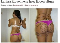 Seksowna kibicka szykuje się na mundial. Larissa Riquelme odessała sobie tłuszcz