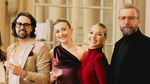 Zľava Tibor Vincze, Iryna, Dominika Cibulková a Michal Navara. 
