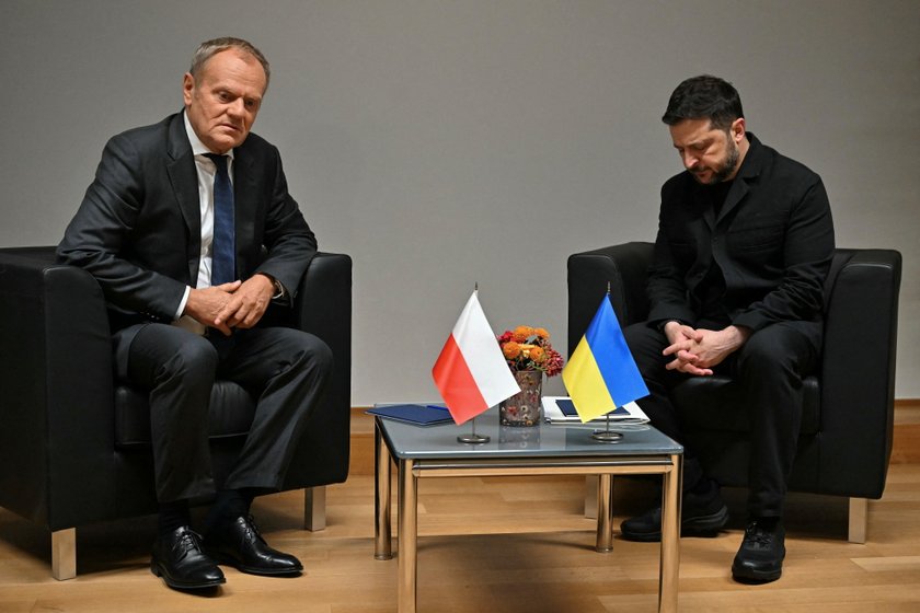 Donald Tusk i Wołodymyr Zełenski w Brukseli. Prezydent Ukrainy to ...