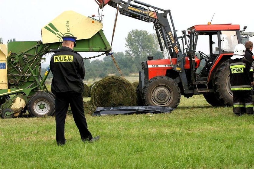 prasa do słomy, wypadek, Osiny, reklama