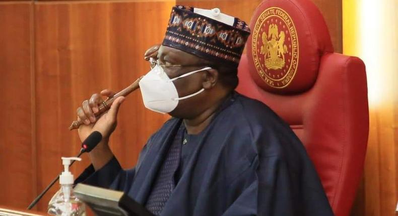 President of the Senate, Ahmad Lawan, says FSARS must be reformed to be guided by the rule of law [Twitter/@OvieOmoAgege]