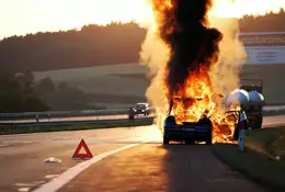 Pożary aut - bezpieczniejsze elektryczne czy spalinowe?