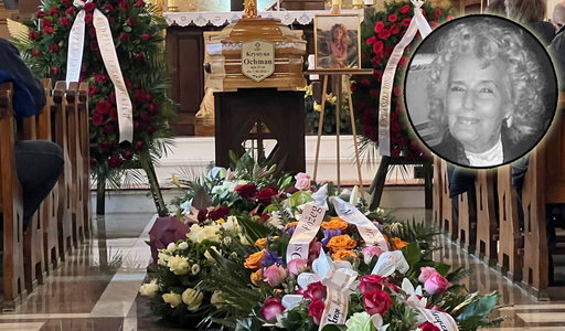 Pochowano ukochaną babcię Krystiana Ochmana. Kościół tonął w kwiatach [ZDJĘCIA]