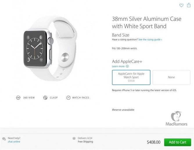Apple zaoferuje możliwość wydłużenia gwarancji Apple Watch