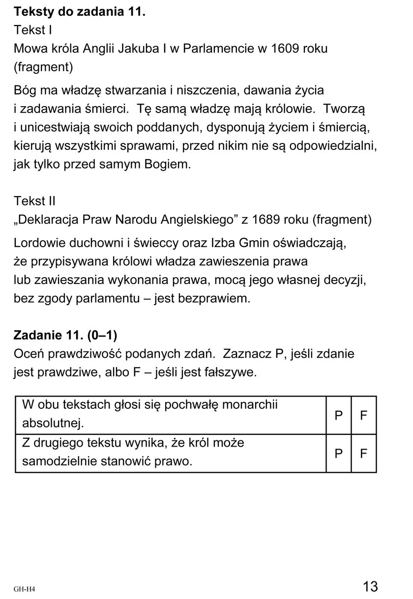 Egzamin Gimnazjalny 2018: Historia i WOS - Odpowiedzi i Arkusze