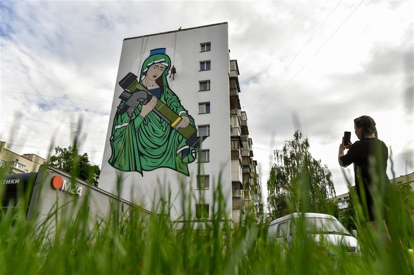 Mural "sveta džavelinka" u Kijevu