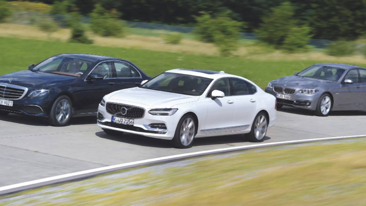 Volvo S90 kontra Mercedes klasy E i BMW serii 5 - czy szwedzkie cylindry mogą być lepsze od niemieckich?