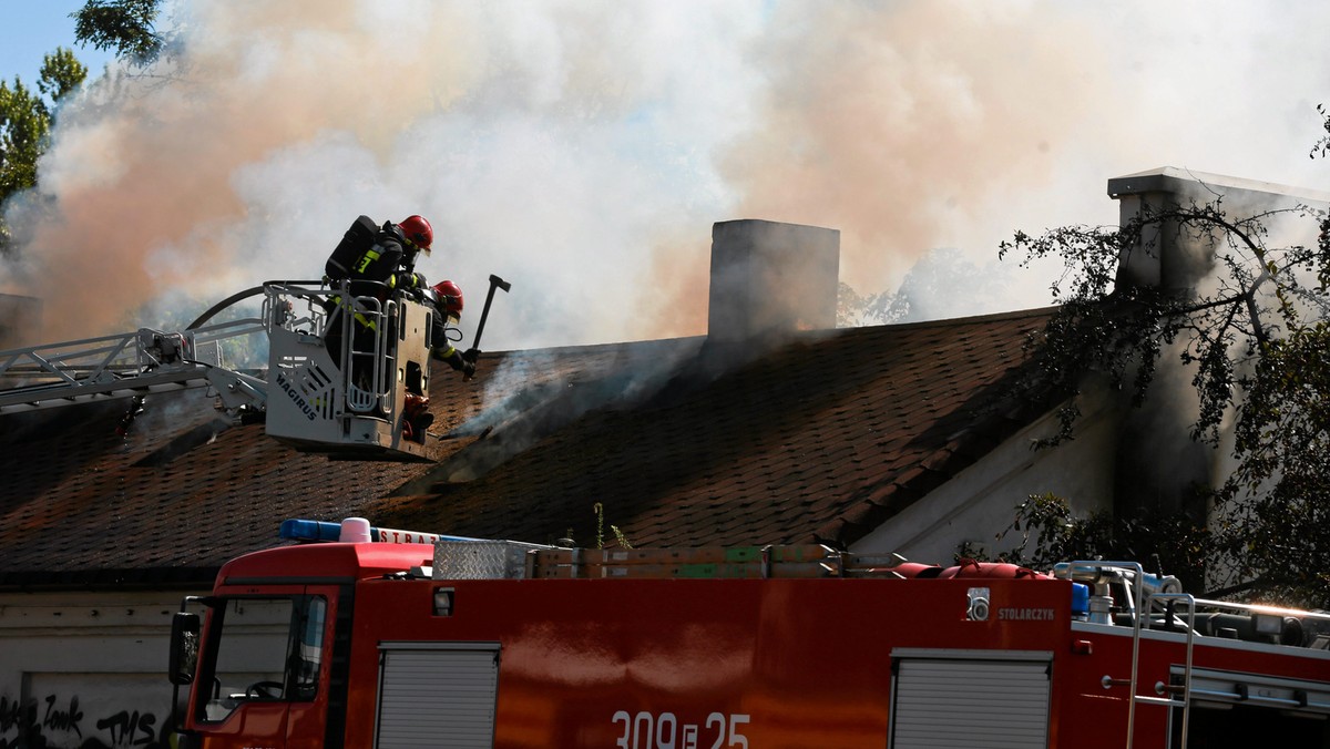 Pożar w Łodzi 31.08