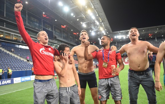 Fudbaleri Crvene zvezde slave ulazak u Ligu šampiona