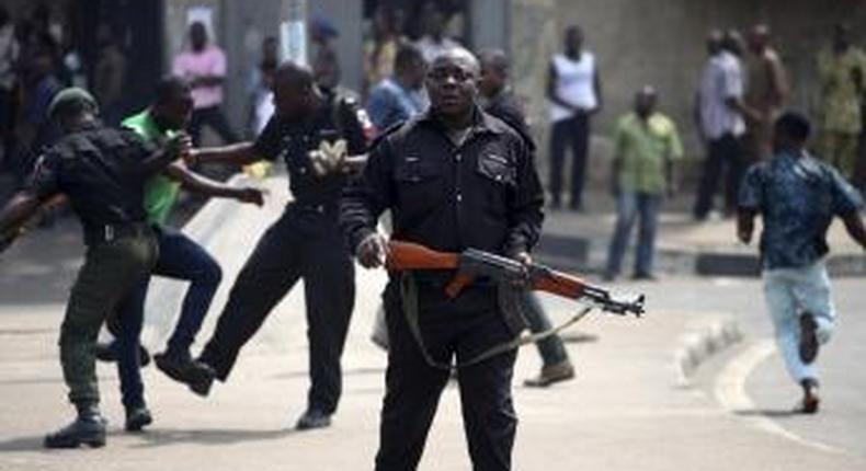 Nigerian police officers