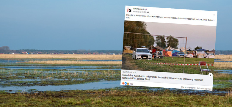 Masowa impreza na obszarze Natura 2000 w Świnoujściu. "Powiadomiono policję"