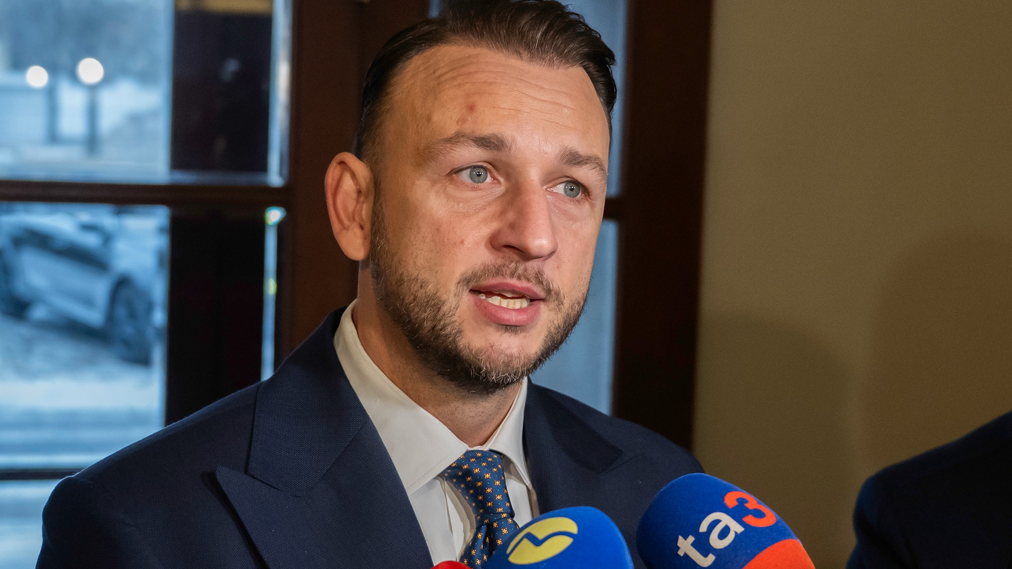 Minister vnútra SR Matúš Šutaj Eštok (Hlas-SD). 