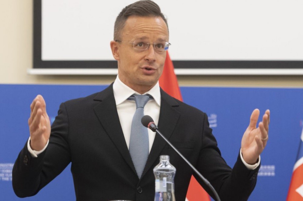 Maďarský minister zahraničných vecí Péter Szijjártó.