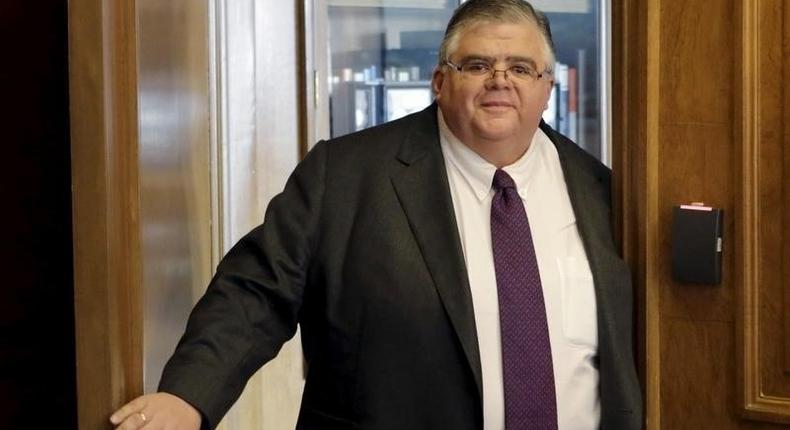 Mexico's Central Bank Governor Agustin Carstens in Mexico City, December 7, 2015.