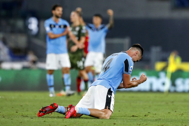 Piłkarze Lazio cieszą się z sukcesu