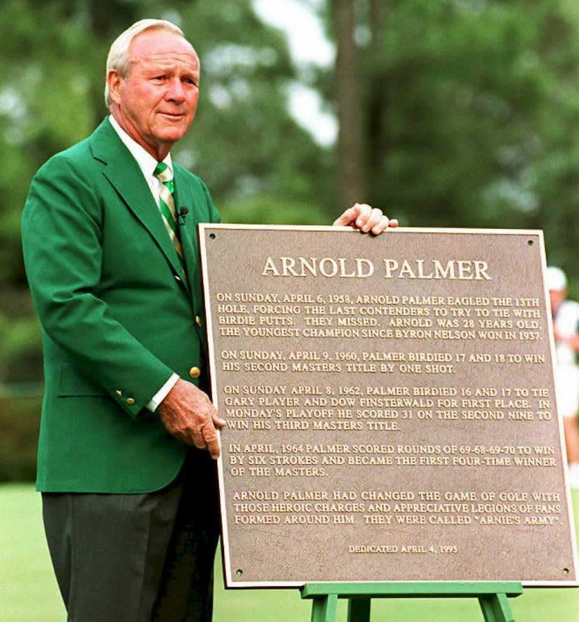 Arnold Palmer nie żyje. Był legendą golfa i idolem Tigera Woodsa