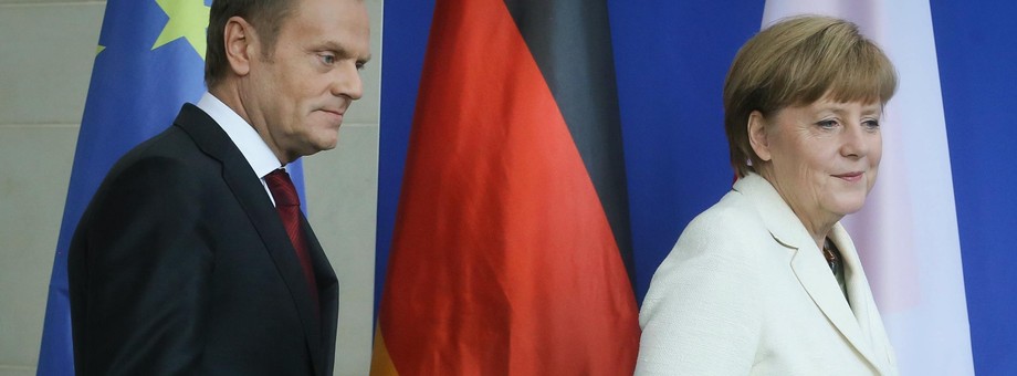 NIEMCY BERLIN TUSK MERKEL SPOTKANIE