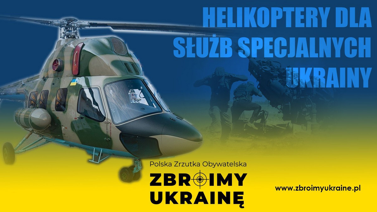 Akcja "Zbroimy Ukrainę!". Chcą kupić helikoptery do ewakuacji rannych żołnierzy