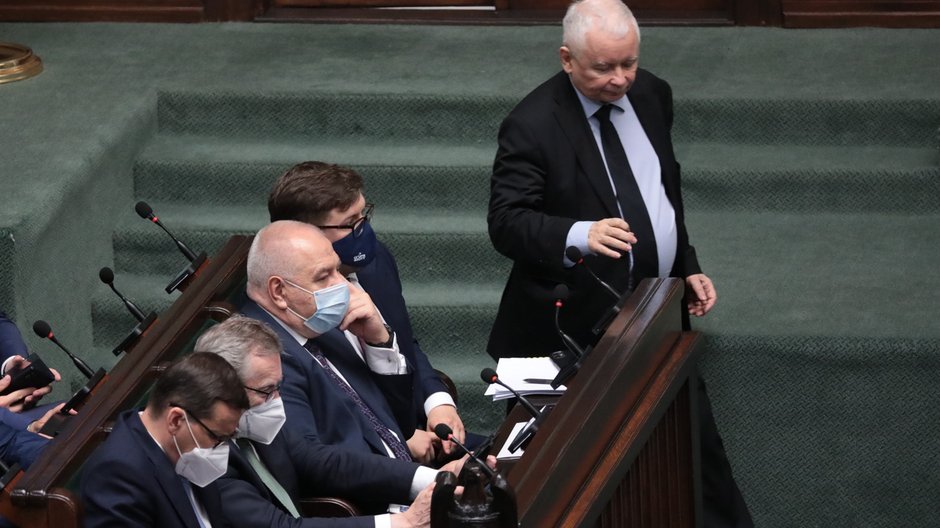 Jarosław Kaczyński w Sejmie