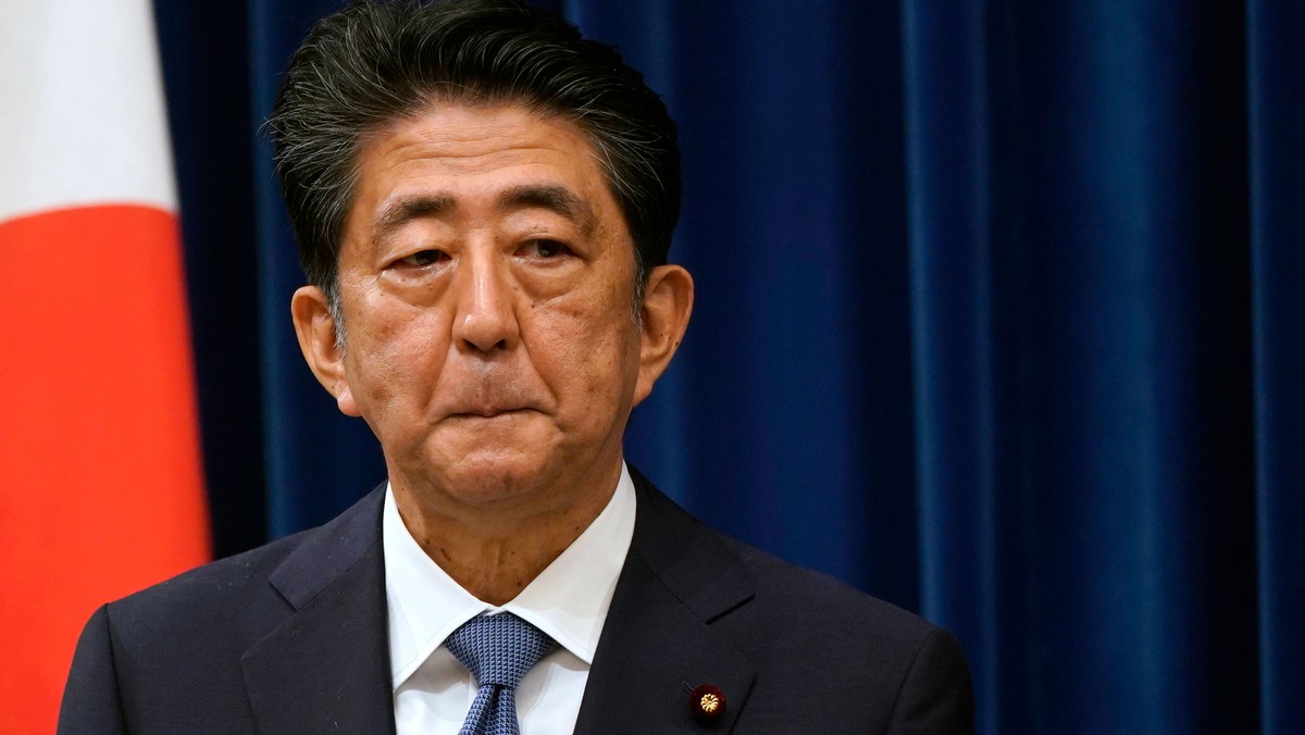 Shinzo Abe zrezygnował ze stanowiska premiera Japonii. 28 sierpnia 2020, Tokio, Japonia