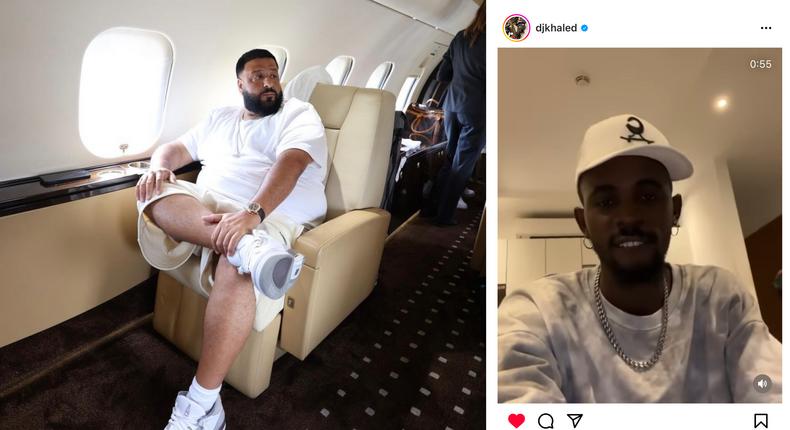 DJ Khaled wowed by Black Sherif's music; shares his video on Instagram (WATCH)