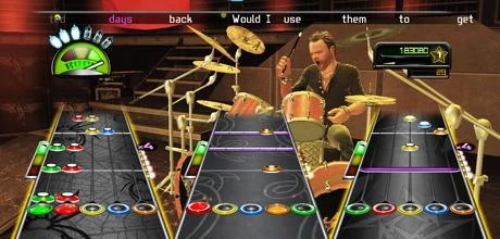 Screen z gry "Guitar Hero: Metallica"