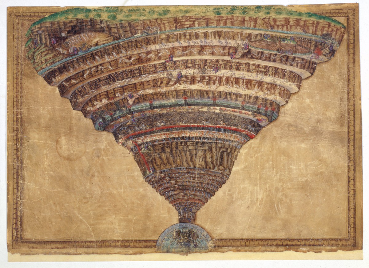 Ilustracja Sandra Botticelli do "Boskiej komedii" Dantego Alighieri