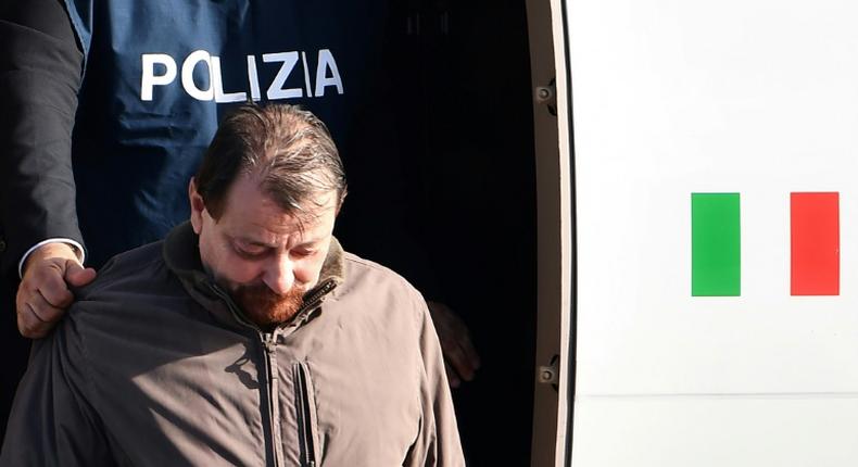 Battisti, who spent around a decade in Brazil, arrived back in Rome from Bolivia after an international police squad tracked down one of the key figures in Italy's violent turmoil of the 1970s