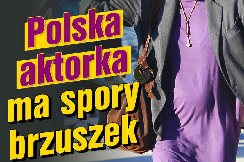 Polska aktorka ma spory brzuszek