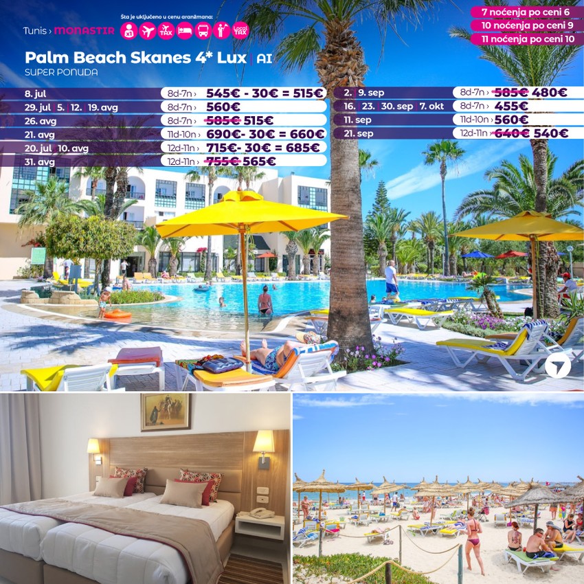 Palm Beach Skanes 4* Lux