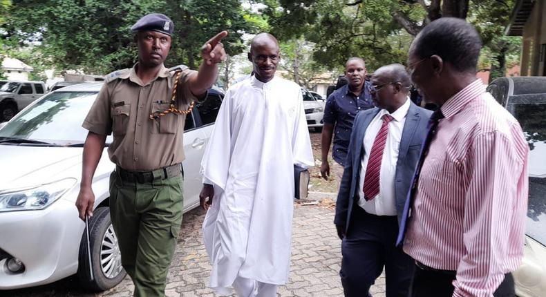 Pastor Ezekiel Odero during arrest on April 27, 2023 Police are investigating deaths at his church after rescuing 100 people from Mavueni, Kilifi County