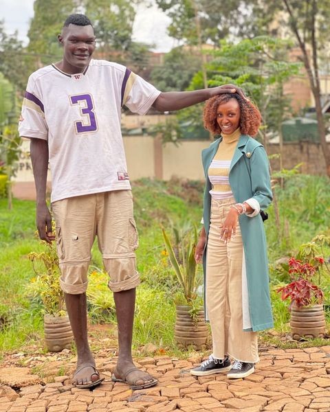 Bradely Mtall and Presenter Eve Nyaga