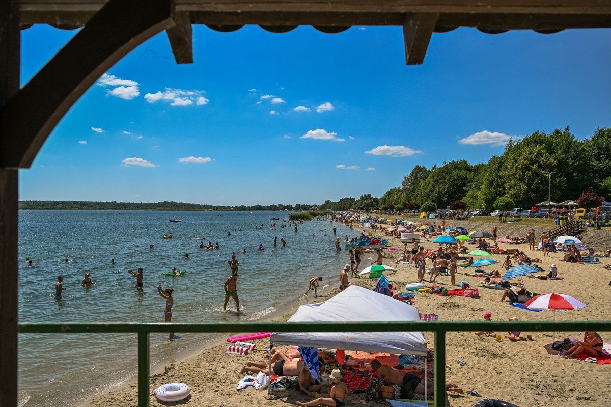Upalny dzień, Jezioro Tarnobrzeskie