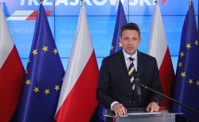 Protest wyborczy komitetu Trzaskowskiego. Wśród argumentów naruszenie konstytucji, działalność TVP i rządu