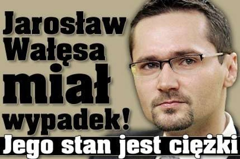 Jarosław Wałęsa miał wypadek! Jest w ciężkim stanie