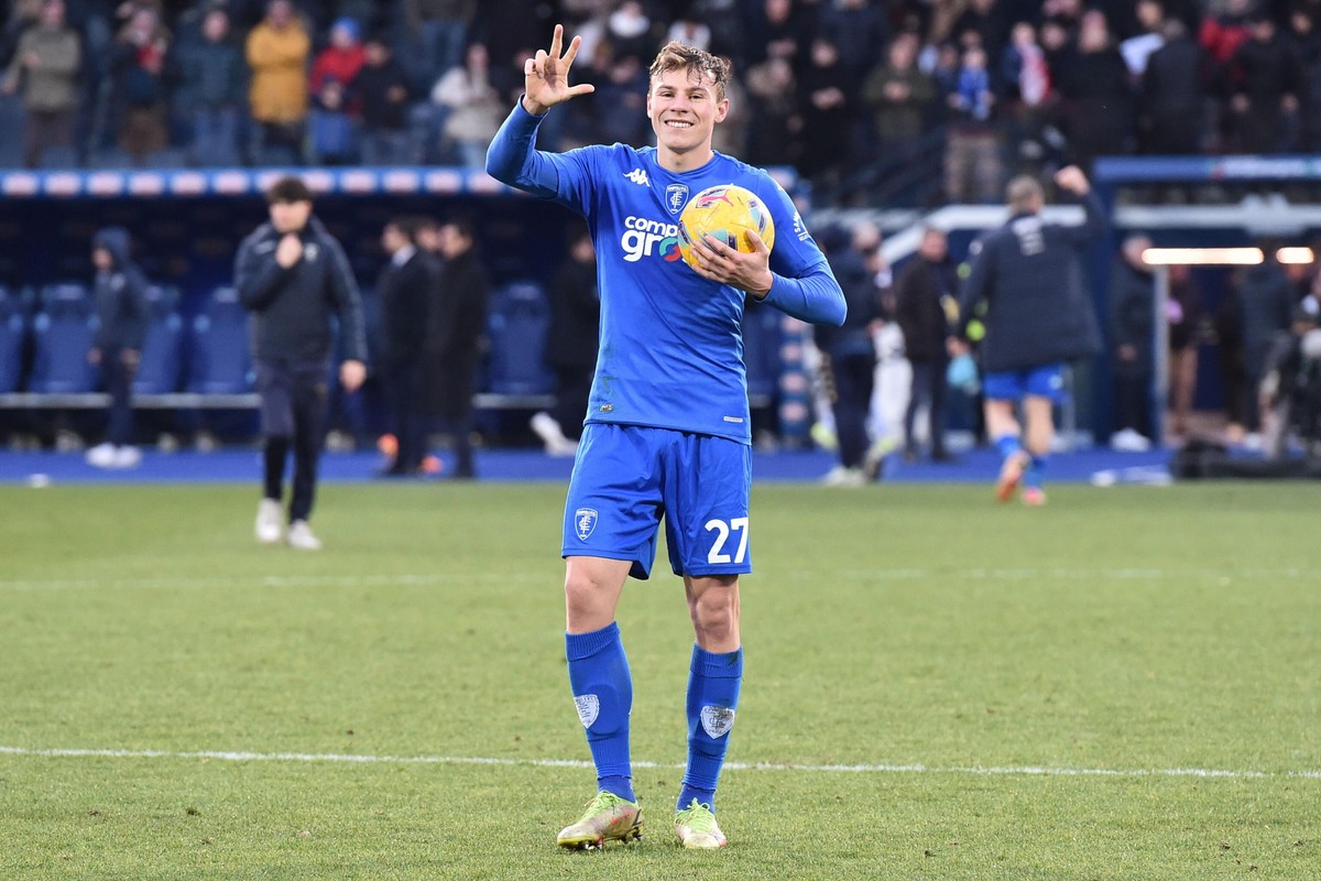Szymon Żurkowski strzelił dla Empoli trzy gole w meczu z Monzą