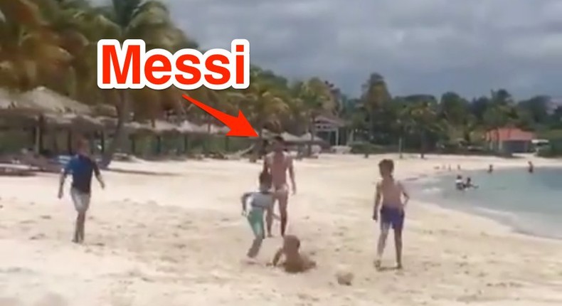 Lionel Messi beach soccer