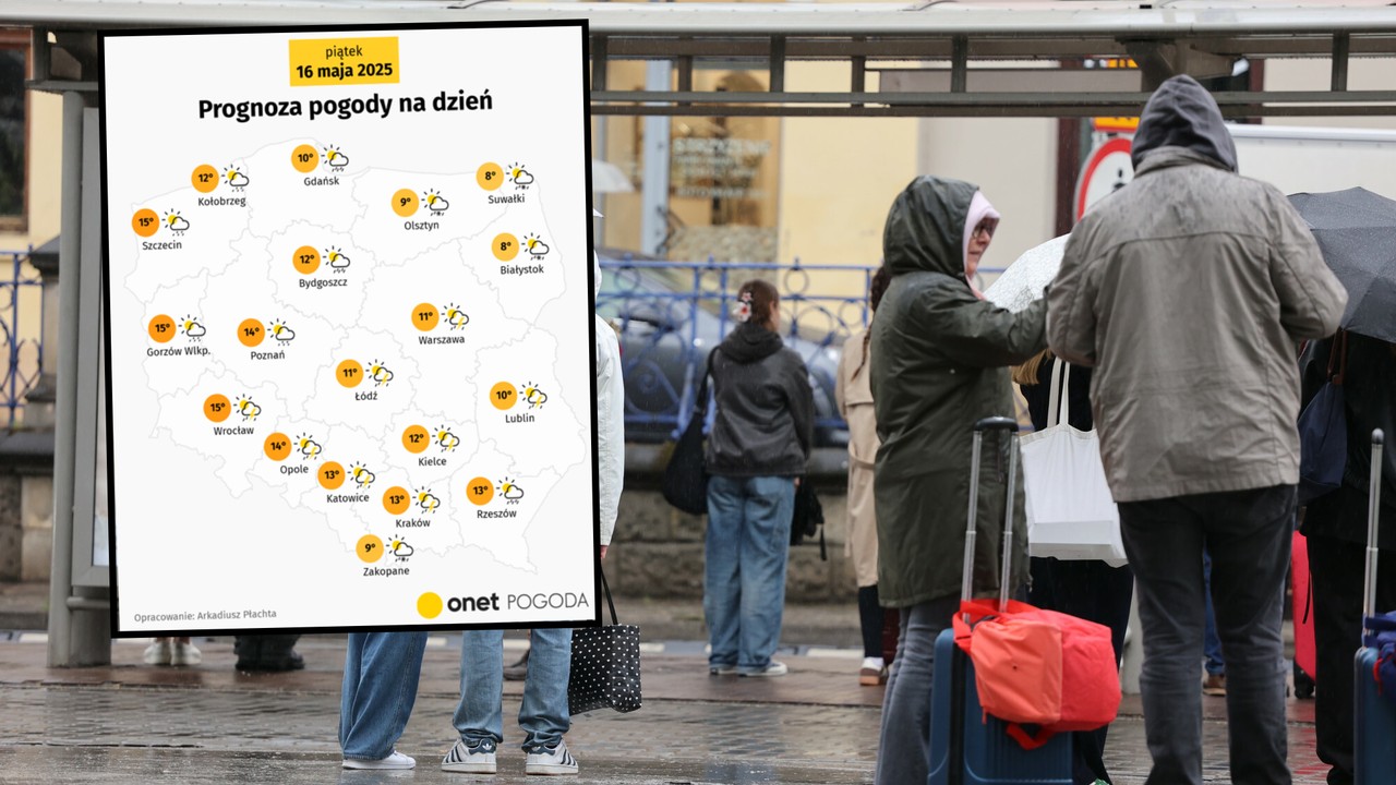 Centrum niżu Lorenz utknie dziś nad Polską. Będą burze, ulewy i wiatr [POGODA]