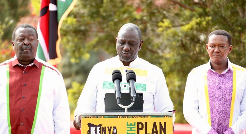 Deputy President William Ruto addressing the media on August 6 2022