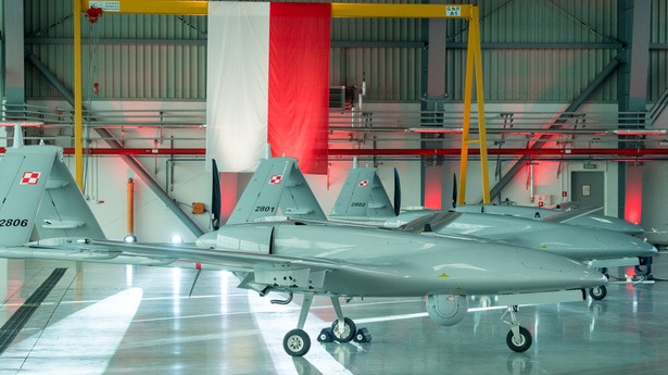 Polski dron Bayraktar TB2 w 12. Bazie Bezzałogowców w Mirosławcu