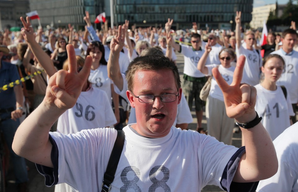 WARSZAWA HAPPENING KATASTROFA SMOLEŃSKA