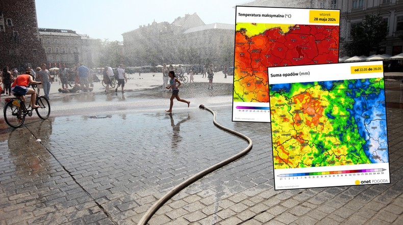 Lato się rozpędza. Do nawałnic dołączy gorąc. Będzie aż 30 st. C (mapy: meteologix.com)